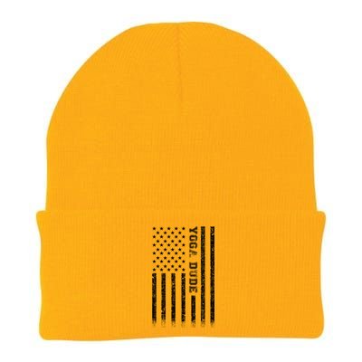 Yoga Dude American Flag Great Gift Knit Cap Winter Beanie