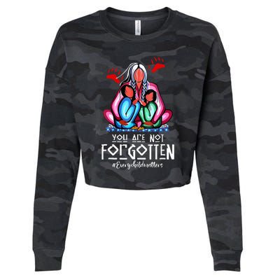 You Day Are Not Forgotten Native American Cropped Pullover Crew