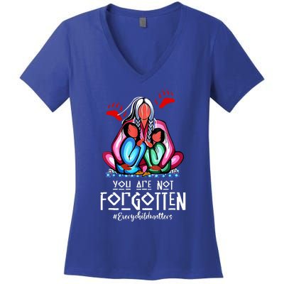 You Day Are Not Forgotten Native American Women's V-Neck T-Shirt