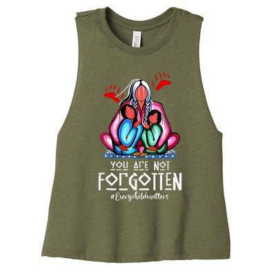 You Day Are Not Forgotten Native American Women's Racerback Cropped Tank