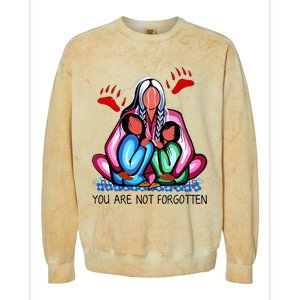 You Day Are Not Forgotten Native American Colorblast Crewneck Sweatshirt