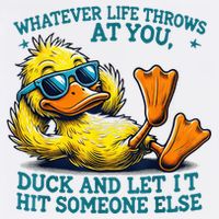 Yellow Duck And Let It Hit Someone Else Mousepad