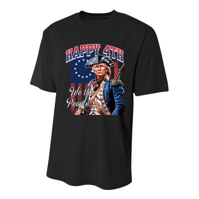 Yankee Doodle Biden 4th Of July Great Again Patriotic Trump Youth Performance Sprint T-Shirt