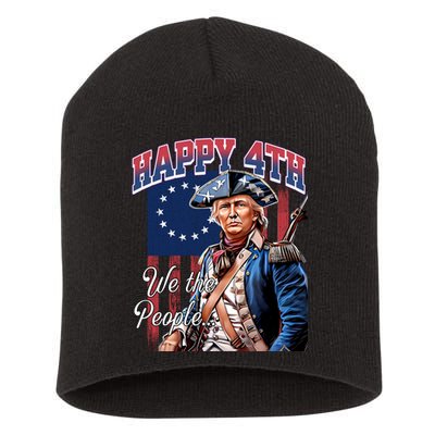 Yankee Doodle Biden 4th Of July Great Again Patriotic Trump Short Acrylic Beanie