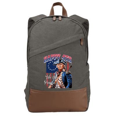 Yankee Doodle Biden 4th Of July Great Again Patriotic Trump Cotton Canvas Backpack