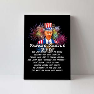 Yankee Doodle Biden 4th Of July Great Again Patriotic Trump Canvas