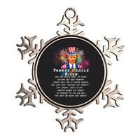 Yankee Doodle Biden 4th Of July Great Again Patriotic Trump Metallic Star Ornament