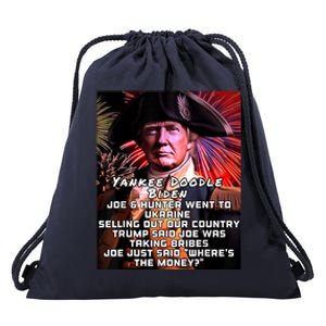 Yankee Doodle Biden 4th Of July Great Again Patriotic Trump Drawstring Bag