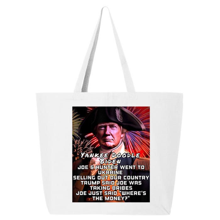 Yankee Doodle Biden 4th Of July Great Again Patriotic Trump 25L Jumbo Tote