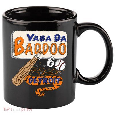 Yabba Da Baddoo 60 Detroit Baseball 11oz C Handle Ceramic Mug
