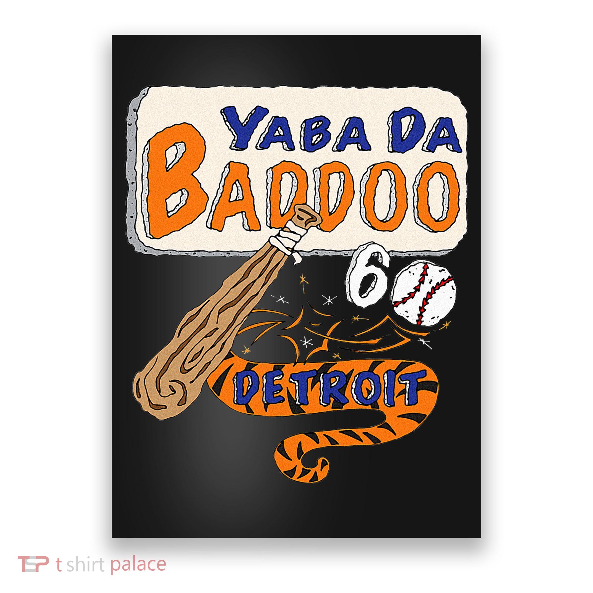 Yabba Da Baddoo 60 Detroit Baseball Poster