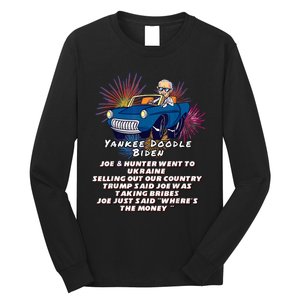 Yankee Doodle Biden 4th Of July Great Again Patriotic Trump Long Sleeve Shirt