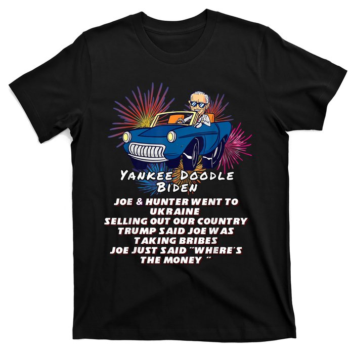 Yankee Doodle Biden 4th Of July Great Again Patriotic Trump T-Shirt