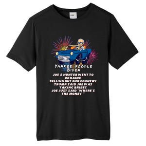 Yankee Doodle Biden 4th Of July Great Again Patriotic Trump Tall Fusion ChromaSoft Performance T-Shirt