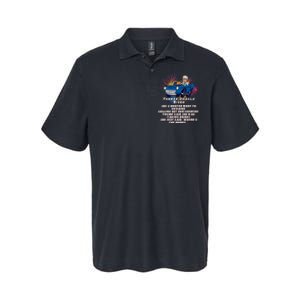 Yankee Doodle Biden 4th Of July Great Again Patriotic Trump Softstyle Adult Sport Polo