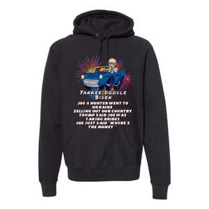 Yankee Doodle Biden 4th Of July Great Again Patriotic Trump Premium Hoodie