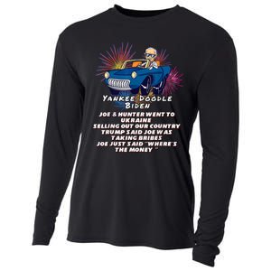 Yankee Doodle Biden 4th Of July Great Again Patriotic Trump Cooling Performance Long Sleeve Crew