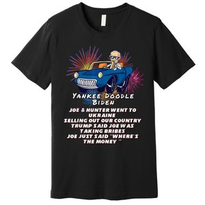 Yankee Doodle Biden 4th Of July Great Again Patriotic Trump Premium T-Shirt