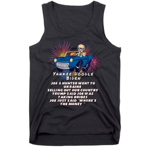 Yankee Doodle Biden 4th Of July Great Again Patriotic Trump Tank Top