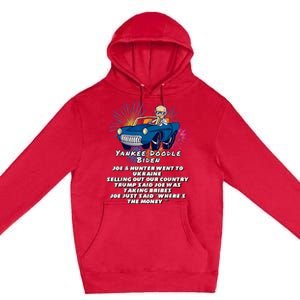 Yankee Doodle Biden 4th Of July Great Again Patriotic Trump Premium Pullover Hoodie