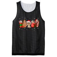 Yorkie Dog Christmas Pajamas Coffee Latte Mugs Xmas Tree Mesh Reversible Basketball Jersey Tank