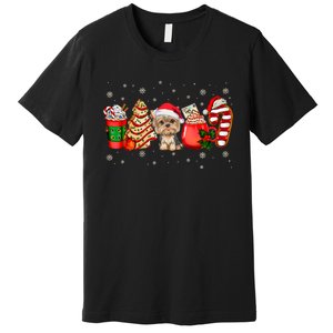 Yorkie Dog Christmas Pajamas Coffee Latte Mugs Xmas Tree Premium T-Shirt