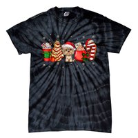 Yorkie Dog Christmas Pajamas Coffee Latte Mugs Xmas Tree Tie-Dye T-Shirt