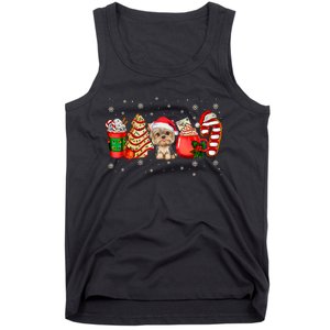 Yorkie Dog Christmas Pajamas Coffee Latte Mugs Xmas Tree Tank Top