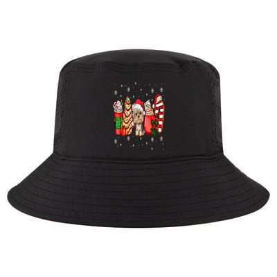 Yorkie Dog Christmas Pajamas Coffee Latte Mugs Xmas Tree Cool Comfort Performance Bucket Hat