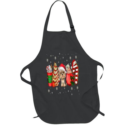 Yorkie Dog Christmas Pajamas Coffee Latte Mugs Xmas Tree Apron
