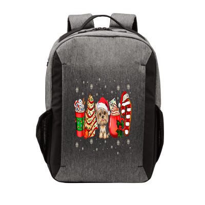 Yorkie Dog Christmas Pajamas Coffee Latte Mugs Xmas Tree Vector Backpack