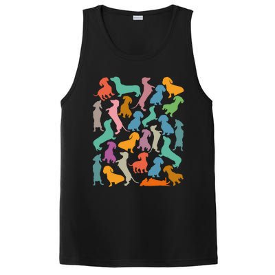 Y Dachshund Dachshund Pattern For Dachshund Lover Cute Gift PosiCharge Competitor Tank