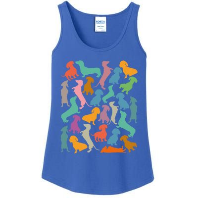 Y Dachshund Dachshund Pattern For Dachshund Lover Cute Gift Ladies Essential Tank