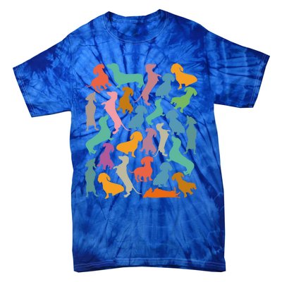 Y Dachshund Dachshund Pattern For Dachshund Lover Cute Gift Tie-Dye T-Shirt