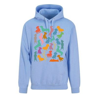 Y Dachshund Dachshund Pattern For Dachshund Lover Cute Gift Unisex Surf Hoodie