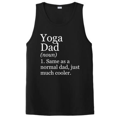 Yoga Dad Definition Funny Sarcastic Meditation Funny Gift PosiCharge Competitor Tank