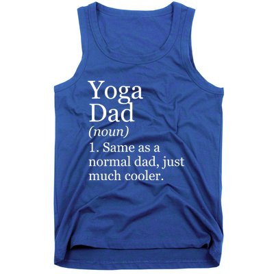 Yoga Dad Definition Funny Sarcastic Meditation Funny Gift Tank Top