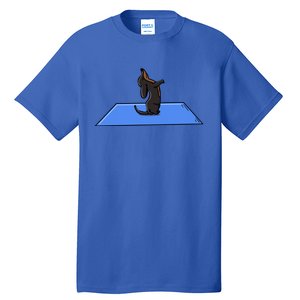 Yoga Dachshund Funny Meditation Yoga Dog Lover Gift Tall T-Shirt