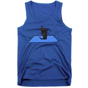 Yoga Dachshund Funny Meditation Yoga Dog Lover Gift Tank Top