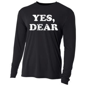 Yes Dear Funny Husband Wife Matching Wedding Valentine Cooling Performance Long Sleeve Crew