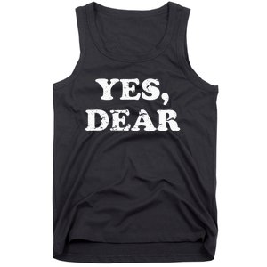 Yes Dear Funny Husband Wife Matching Wedding Valentine Tank Top