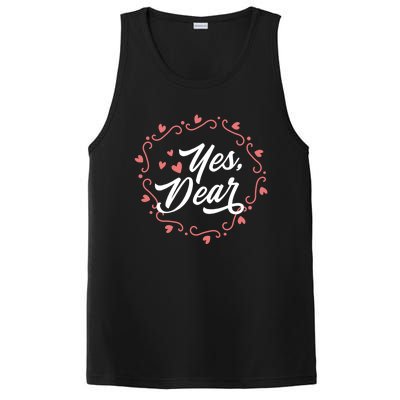 Yes Dear Funny Cute Anti Valentines Day Gift For Husbands Gift PosiCharge Competitor Tank