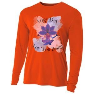 Yoga Day For Wellbeing Gift Cooling Performance Long Sleeve Crew