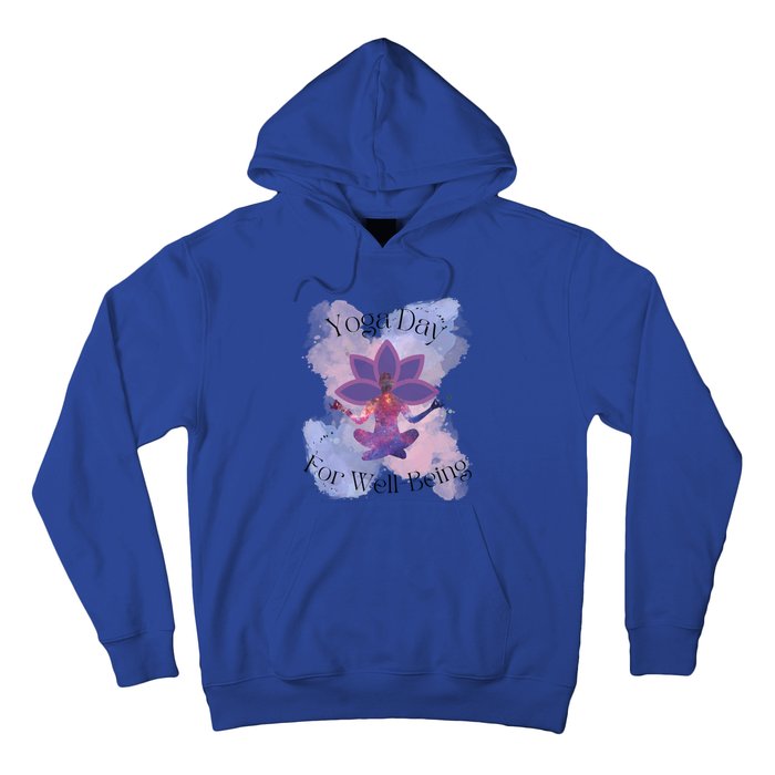 Yoga Day For Wellbeing Gift Hoodie