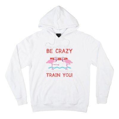 You Dont Have To Be Crazy Cruise Flamingo Cruising Trip Gift Hoodie