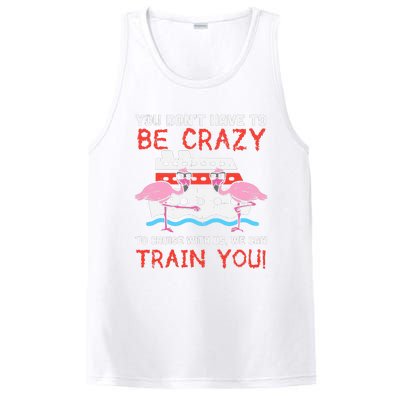 You Dont Have To Be Crazy Cruise Flamingo Cruising Trip Gift PosiCharge Competitor Tank