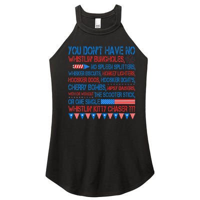 You Don’T Have No Whistlin Bungholes Women’s Perfect Tri Rocker Tank