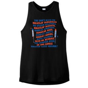 You Dont Have No Whistlin Bungholes Funny July 4th Of July Ladies PosiCharge Tri-Blend Wicking Tank