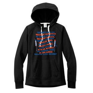 You Dont Have No Whistlin Bungholes Funny July 4th Of July Women's Fleece Hoodie