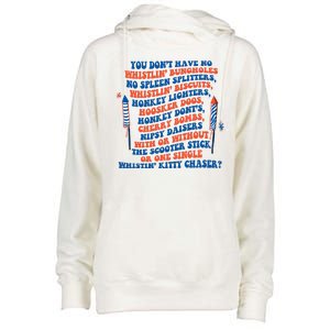 You Dont Have No Whistlin Bungholes Funny July 4th Of July Womens Funnel Neck Pullover Hood